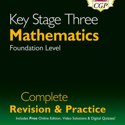 KS3 Maths Complete Revision  Practice  Foundation includes Online Edition Videos  Quizzes