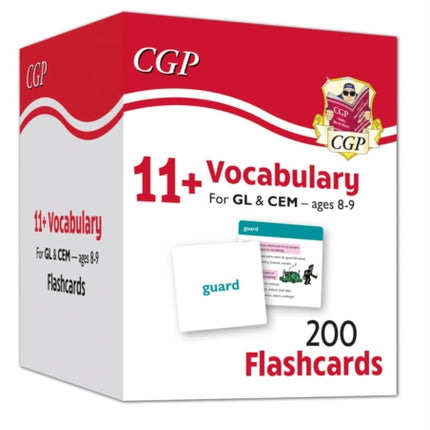 11+ Vocabulary Flashcards for Ages 8-9 - Pack 1