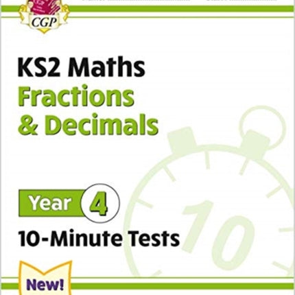 KS2 Year 4 Maths 10-Minute Tests: Fractions &