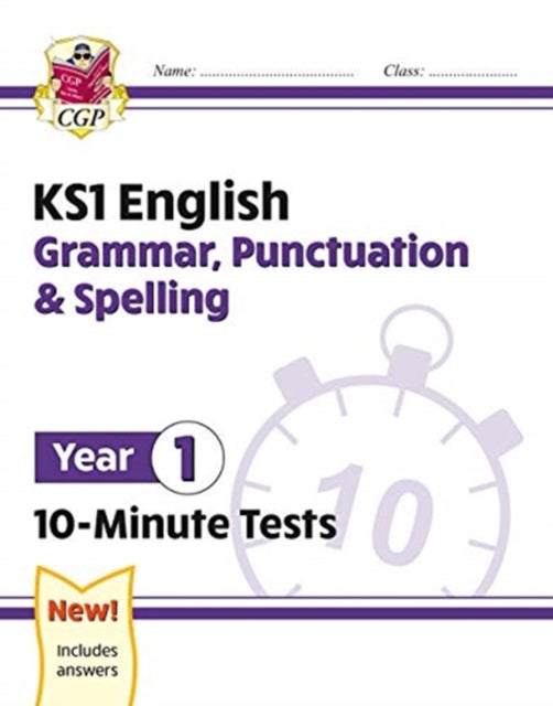 KS1 Year 1 English 10-Minute Tests: Grammar,
