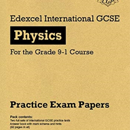 Edexcel International GCSE Physics Practice