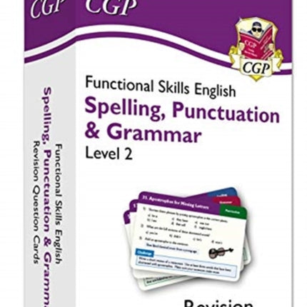 Functional Skills English Revision Question Cards: Spelling, Punctuation & Grammar - Level 2