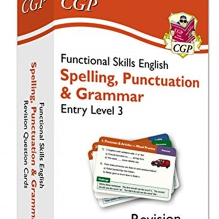 Functional Skills English Revision Question Cards: Spelling, Punctuation & Grammar Entry Level 3