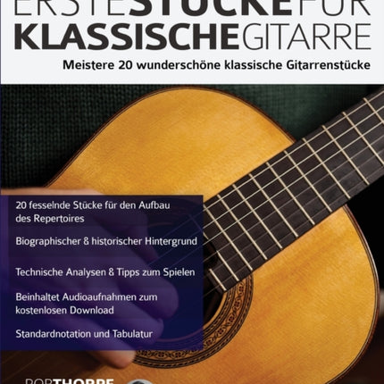 Erste Stücke für klassische Gitarre