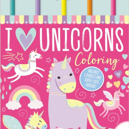 I Love Unicorns Coloring