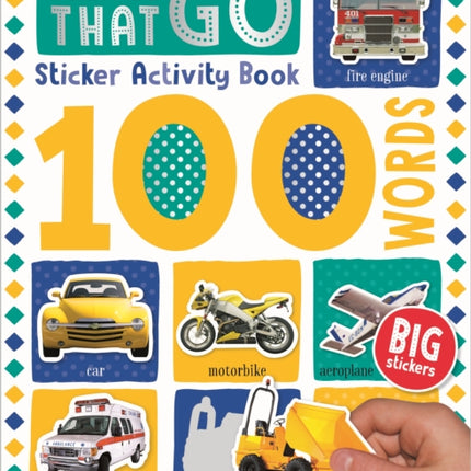 100 Things That Go Words Sticker Activity