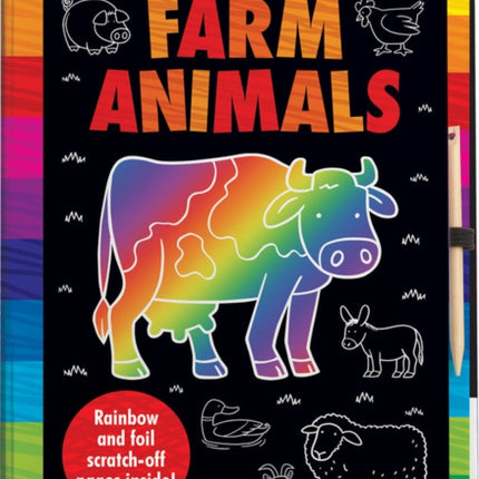 Scratch and Draw Farm Animals - Scratch Art Activity Book