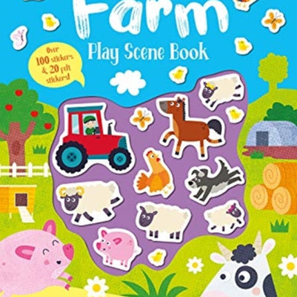 Felt Stickers Farm Play Scene Book