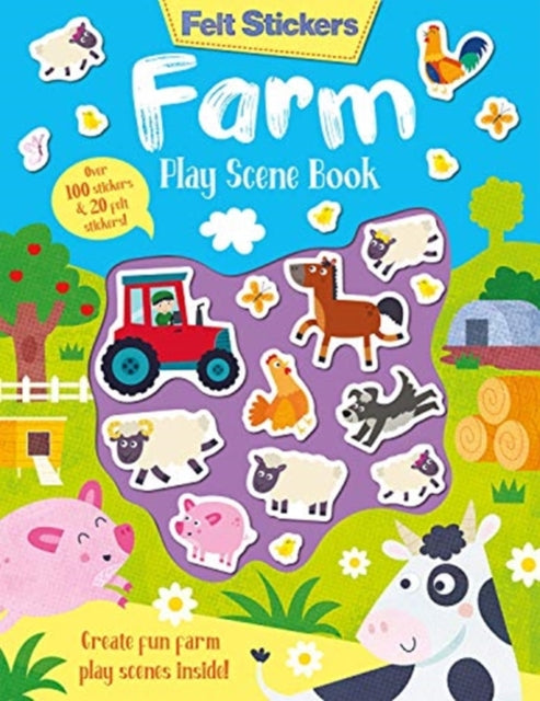 Felt Stickers Farm Play Scene Book