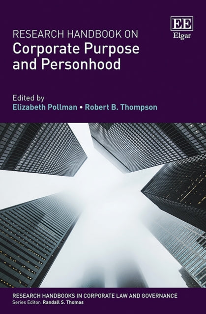 Research Handbook on Corporate Purpose and Personhood