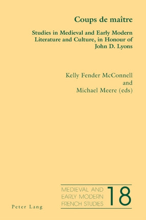 Coups de maître: Studies in Medieval and Early