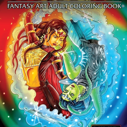 Saga: Fire & Water: Fantasy Art Adult Coloring Book