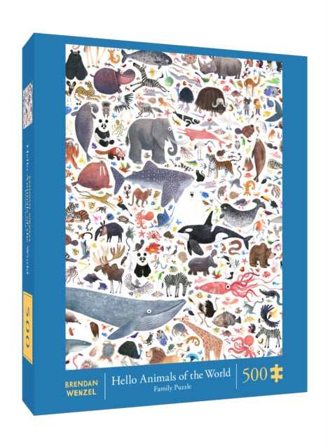 Hello Animals of the World 500Piece Family Puzzle