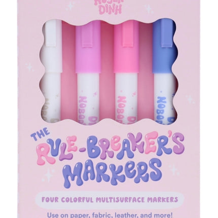 Rule-Breaker's Markers: Four Colorful Multisurface Markers