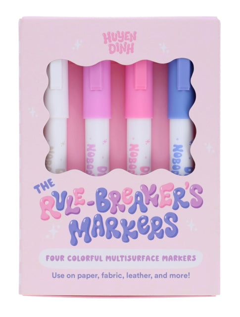 Rule-Breaker's Markers: Four Colorful Multisurface Markers