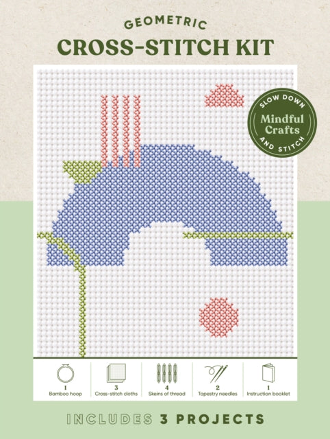 Mindful Crafts: Geometric Cross-Stitch Kit