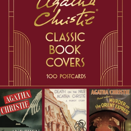 Agatha Christie Classic Book Covers 100 Postcards