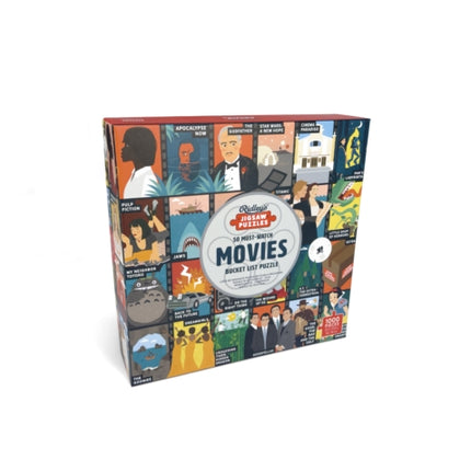 50 MustWatch Movies Bucket List 1000Piece Puzzle