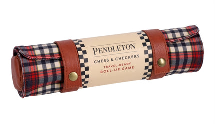 Pendleton Red Black Check Pattern Chess  Checkers
