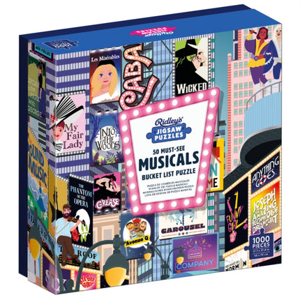 50 MustSee Musicals Bucket List 1000Piece Puzzle