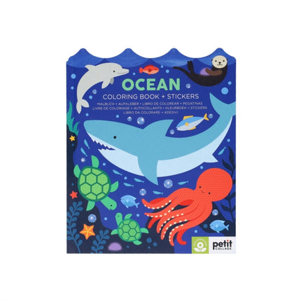 Ocean Coloring Book  Stickers