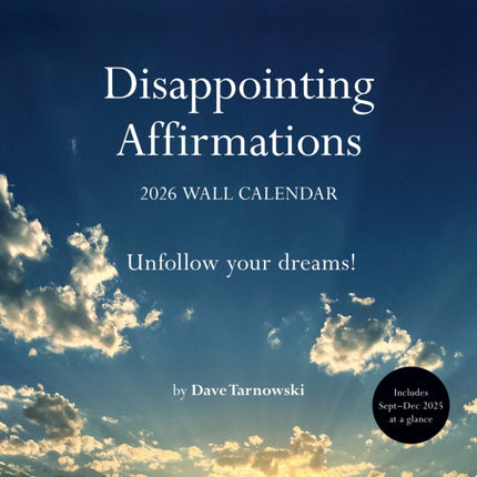 Disappointing Affirmations 2026 Wall Calendar