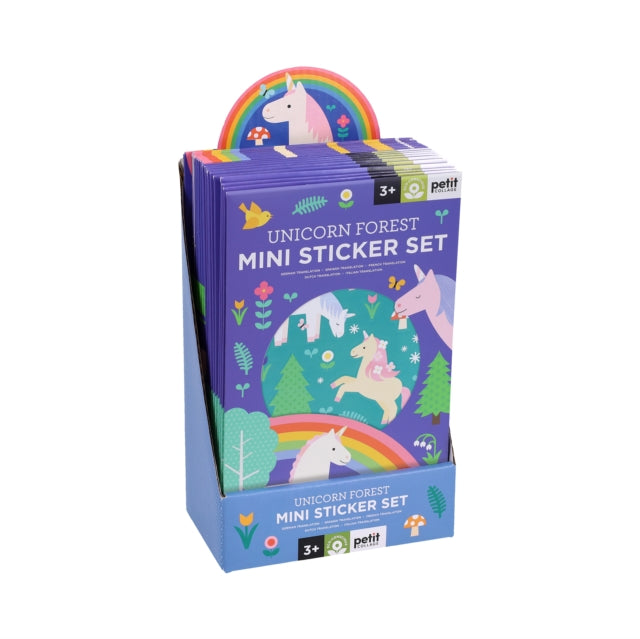 Mini Sticker Set Unicorn Forest CDU of 20