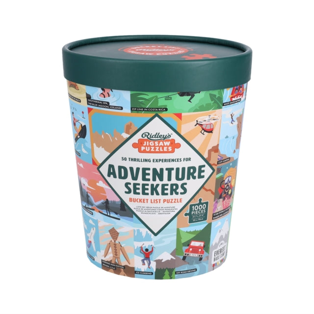 50 Thrilling Experiences for Adventure Seekers 1000piece Bucket List Jigsaw Puzzle