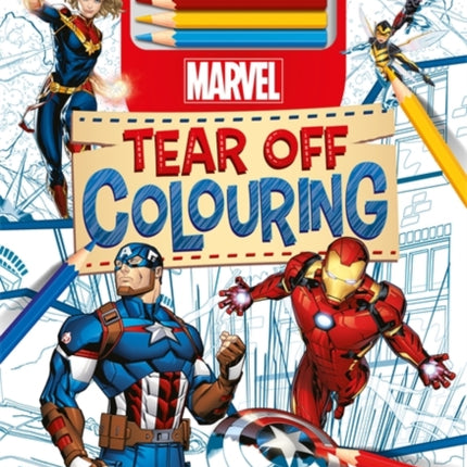 Marvel: Tear Off Colouring