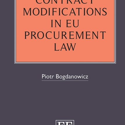 Contract Modifications in EU Procurement Law