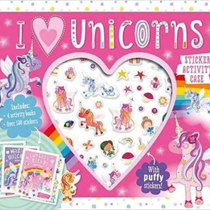 I Love Unicorns Sticker Activity Case