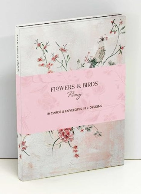 Flowers  Birds Peony Wallet Notecards