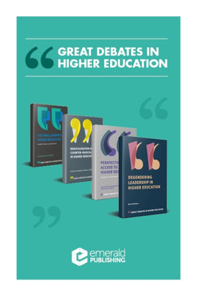 Great Debates in Higher Education Book Set 20172019