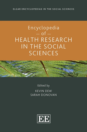 Encyclopedia of Health Research in the Social Sciences