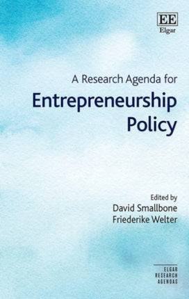 A Research Agenda for Entrepreneurship Policy