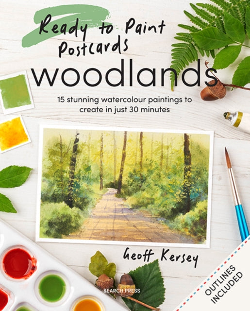 Ready to Paint Postcards Woodlands