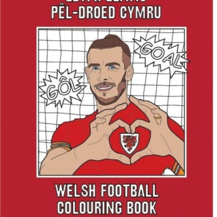 Llyfr Lliwio Pel-droed Cymru | Welsh Football Colouring Book