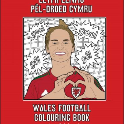 Llyfr Lliwio Pêldroed Cymru  Wales Football