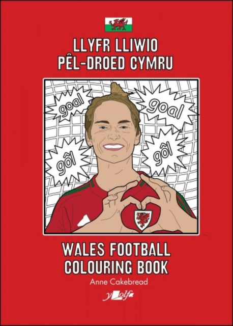 Llyfr Lliwio Pêldroed Cymru  Wales Football