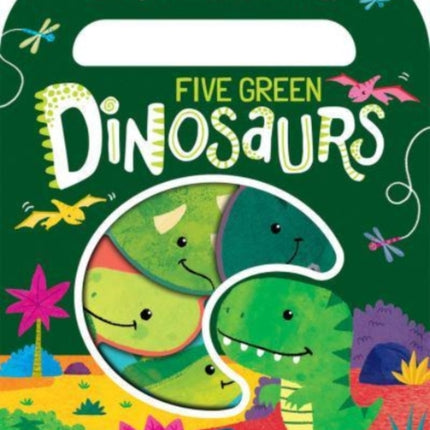 Five Green Dinosaurs