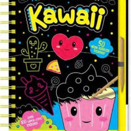 Neon Scratch Art Kawaii