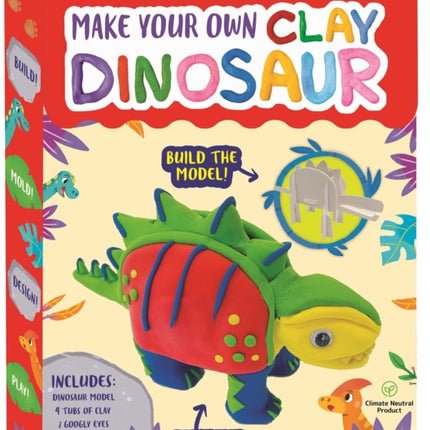 Make Your Own Clay Dinosaur: Craft Box Set for Kids