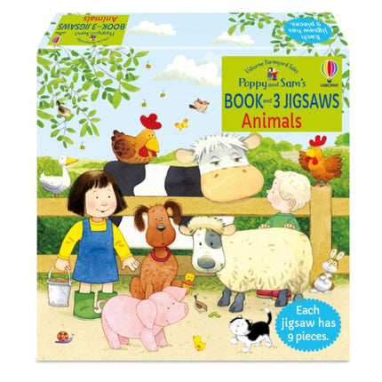 Poppy and Sam's Book and 3 Jigsaws: Animals