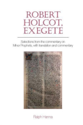 Robert Holcot exegete