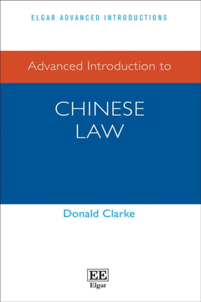 Advanced Introduction to Chinese Law