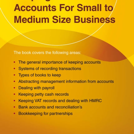 Keeping Books And Accounts For Small To Medium Size Business