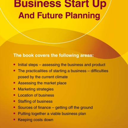 Business Start Up and Future Planning