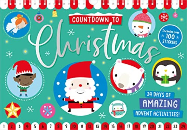 Sticker Activity Books Countdown to Christmas: Green