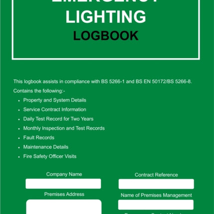 Emergency Lighting Logbook