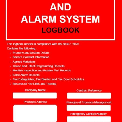 Fire Detection and Alarm System Logbook
